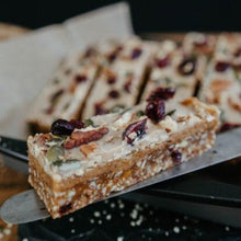 Load image into Gallery viewer, Green + Grainy No-Bake Cake Bars