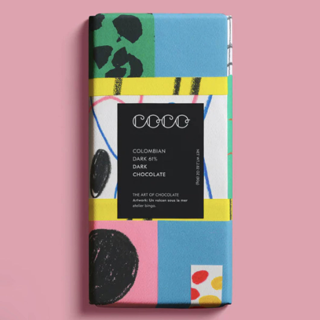 Coco Colombian 61% Dark Chocolate 80g