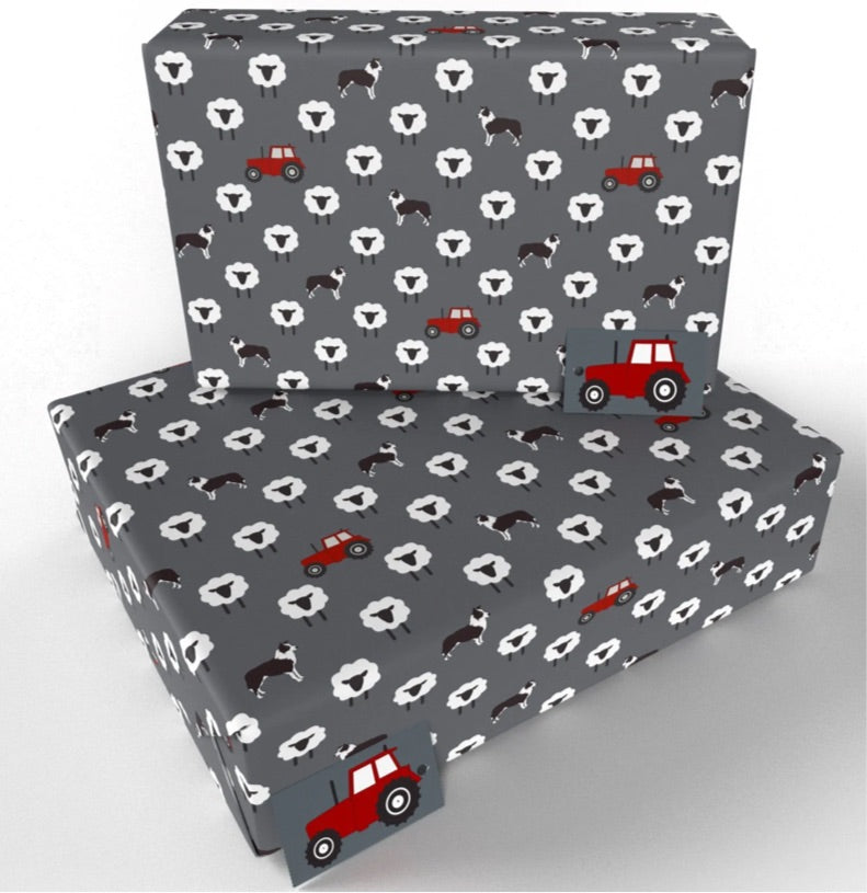 Recycled Wrapping Paper - Sheep Farmer