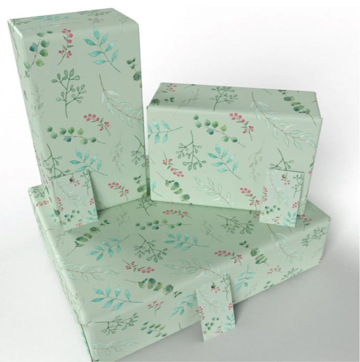 Recycled Wrapping Paper - Leaves